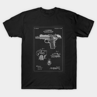 Browning automatic pistol - 1899 Patent - aP02 T-Shirt